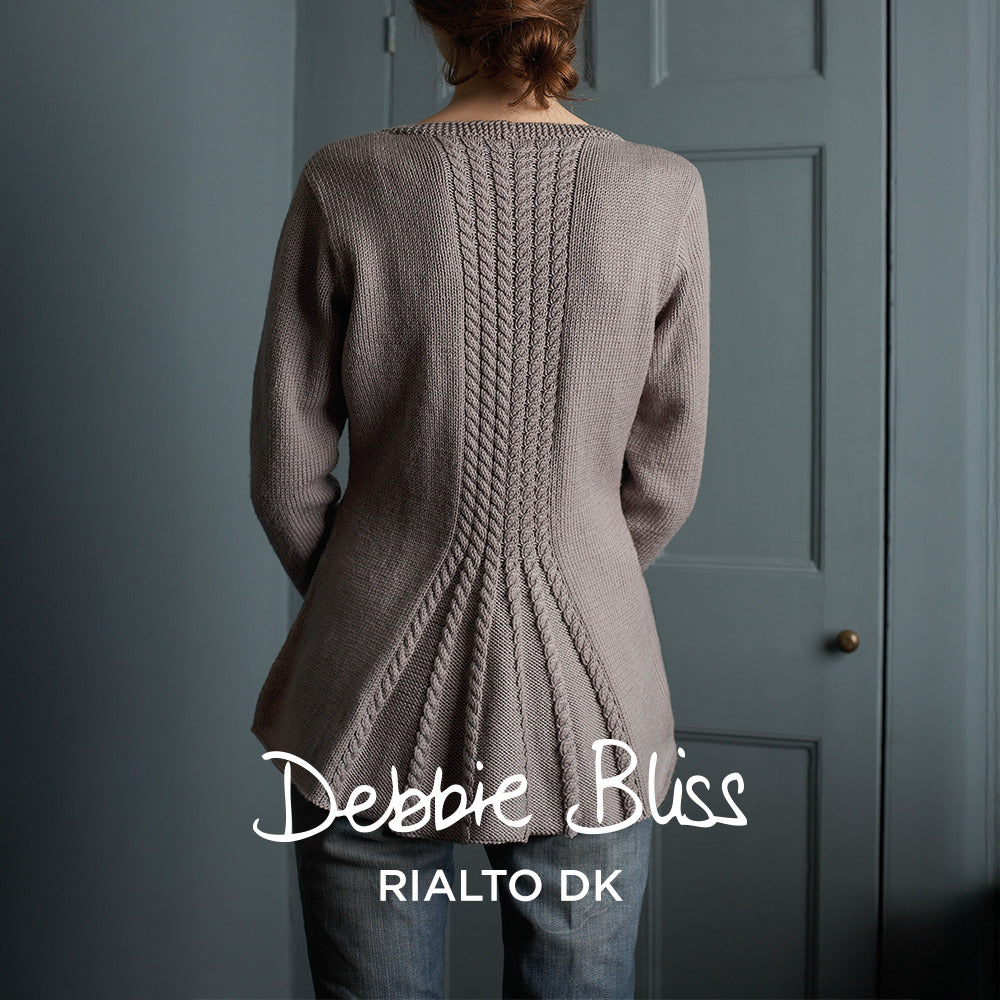 Debbie Bliss Sophia Cable Vent Jacket Knitting Pattern