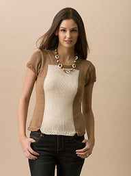 Tahki Yarns Fair Weather Tee Knitting Pattern
