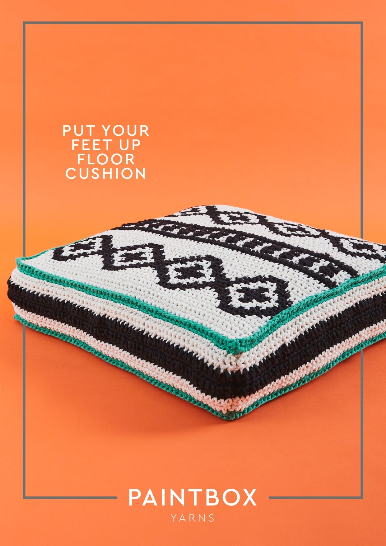 Paintbox Yarns Put Your Feet Up Floor Cushion Crochet