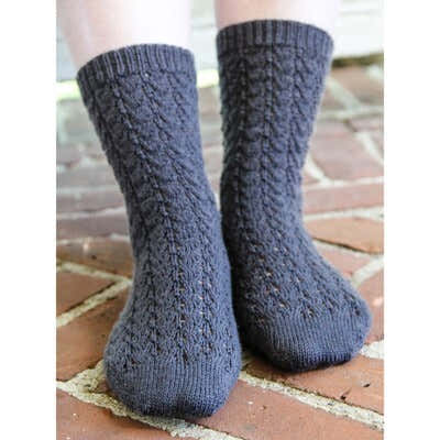 Valley Yarns French Vine Socks Knitting Pattern