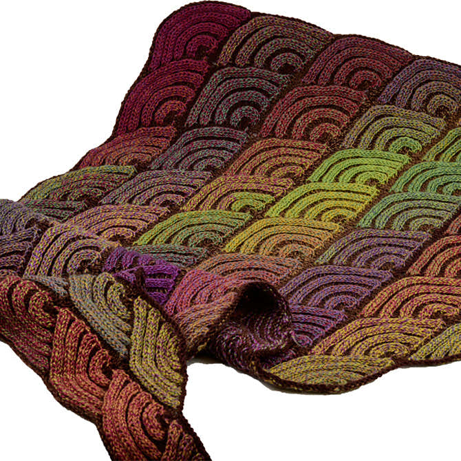 Jojoland Dragon Wing Shawl Scarf Knitting Pattern