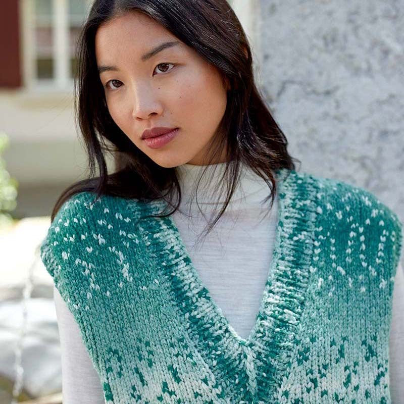 Lang PTO47-01 Vest Waistcoat Knitting Pattern