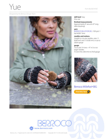 Berroco Yue Gloves Knitting Pattern