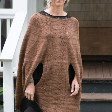 Pend Oreille Poncho Cape Knitting Pattern