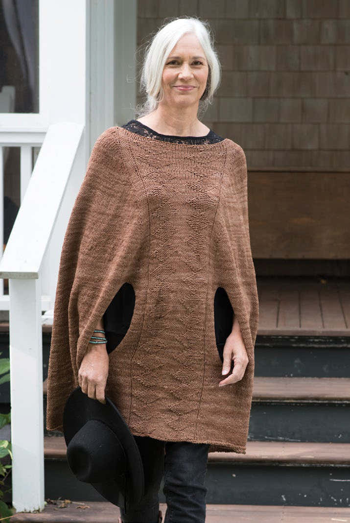 Pend Oreille Poncho Cape Knitting Pattern