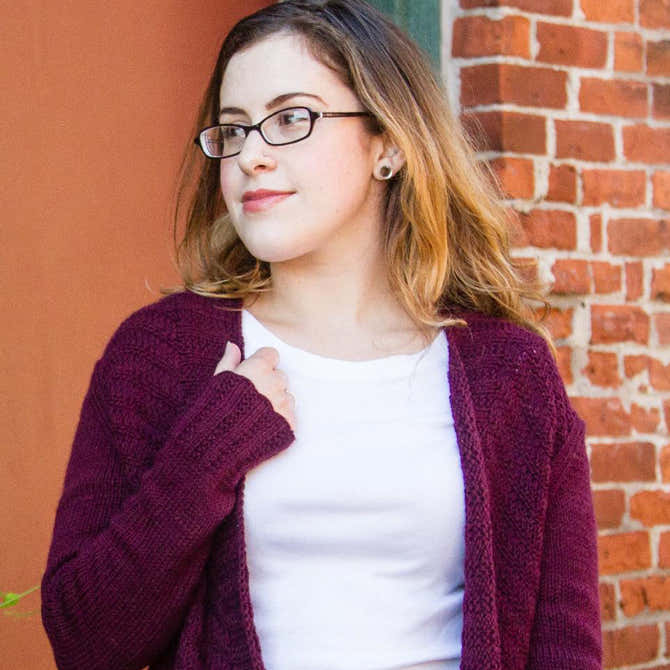 Valley Yarns Valentina Cardigan Knitting Pattern