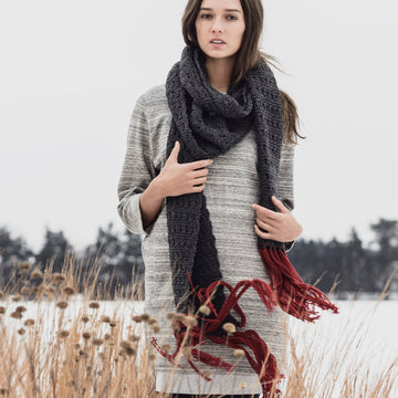 Blue Sky Fibers Silver Bay Scarf Knitting Pattern