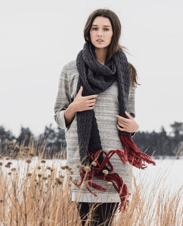 Blue Sky Fibers Silver Bay Scarf Knitting Pattern