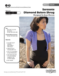 Cascade Yarns DK Diamond Bolero Shrug Knitting Pattern