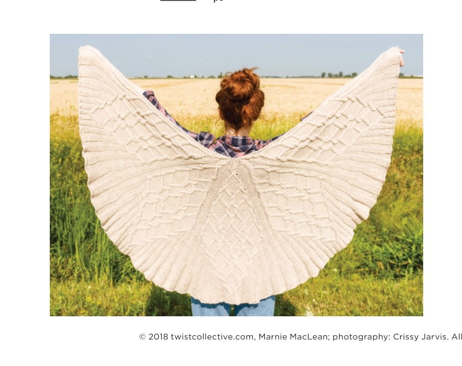 Twist Collective Peryton Wrap Knitting Pattern