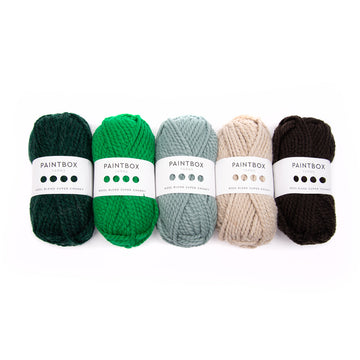Paintbox Yarns Wool Blend Super Chunky 5 Ball Color Pack Yarn - Acrylic Super Chunky