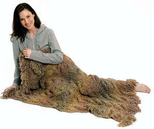 First-Cable Afghan Blanket Knitting Pattern