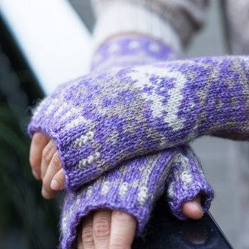 SweetGeorgia Cordatus Cowl and Mitts Knitting Pattern
