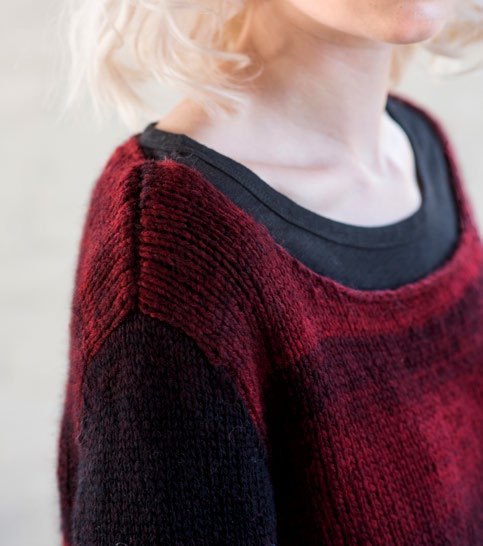 Garnet Star Pullover Top Knitting Pattern