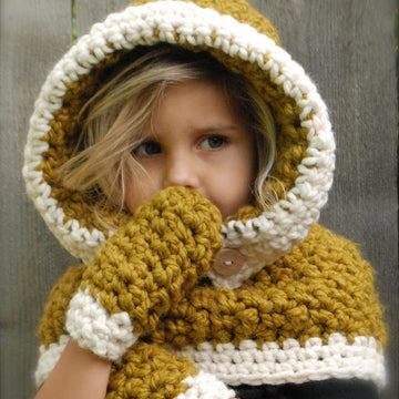 Fern Hood/Mitten Set
