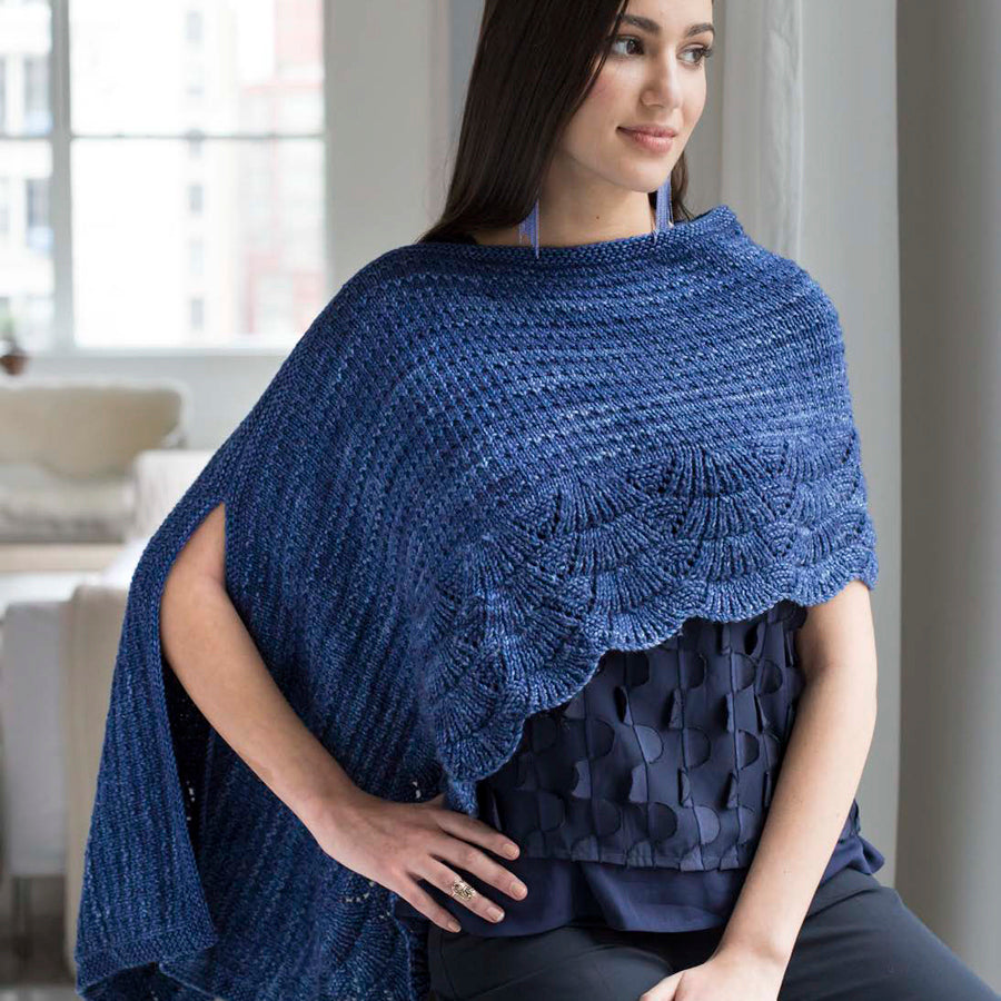 Malabrigo Hydrangea Cape Knitting Pattern
