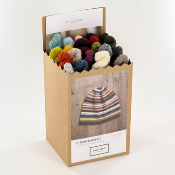 Blue Sky Fibers 21 Color Slouch Knit Kit on a String