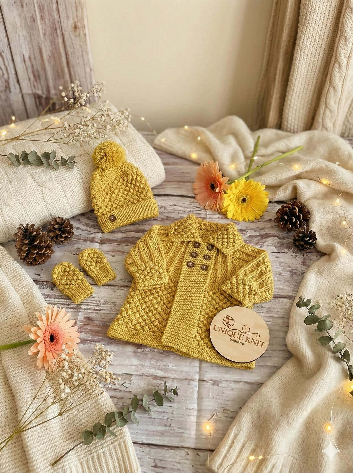 "Enchanted" 3 piece coat set