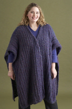 Crochet Urban Wrap in Lion Brand Homespun - 70678AD PDF