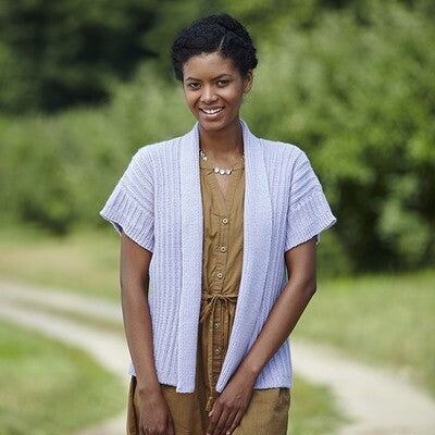 Valley Yarns Salon Cardigan Knitting Pattern