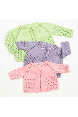 Plymouth Yarn 1354 Top Down Baby Jacket