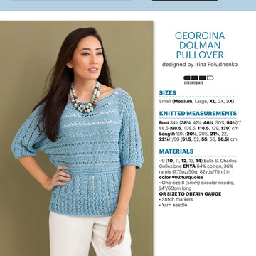 Stacy Charles Fine Yarns Georgina Dolman Pullover PDF