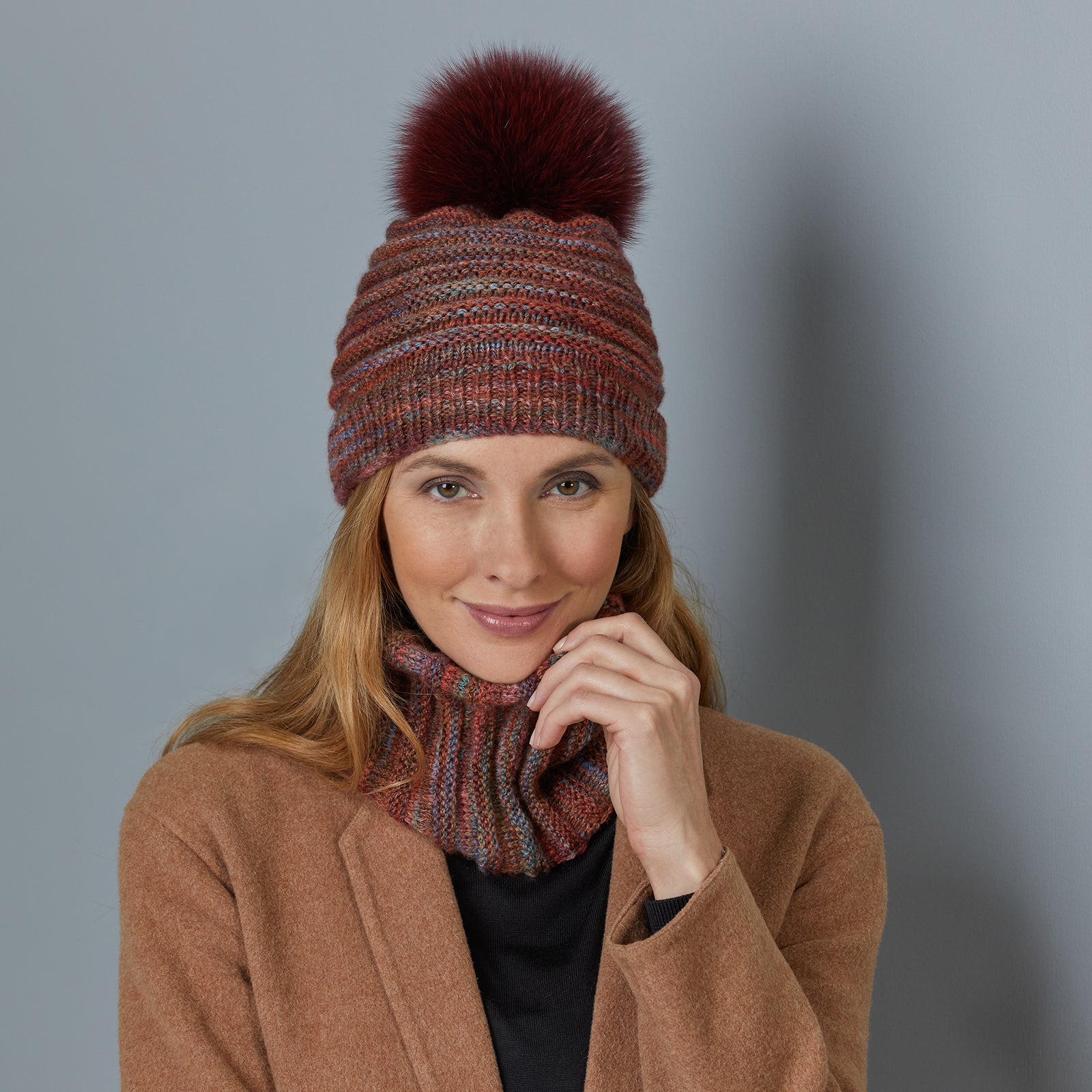 Stacy Charles Fine Yarns Lisa Hat & Cowl Knitting Pattern