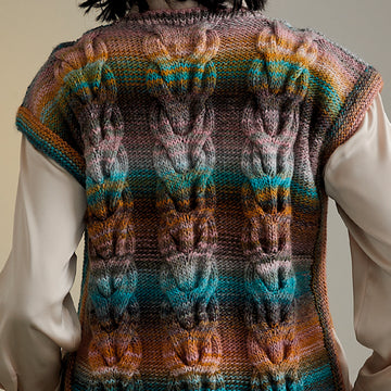 Sirdar Staghorn Fern Tabard Waistcoat Knitting Pattern