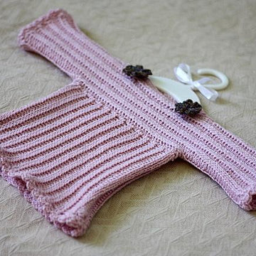 Knit-look Baby Sweater