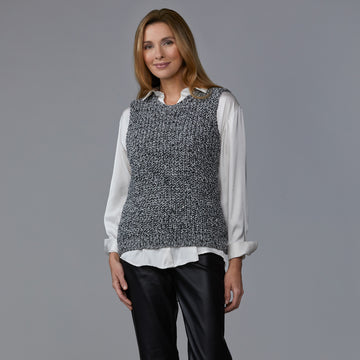 Stacy Charles Fine Yarns Raya Vest Slipover Knitting Pattern