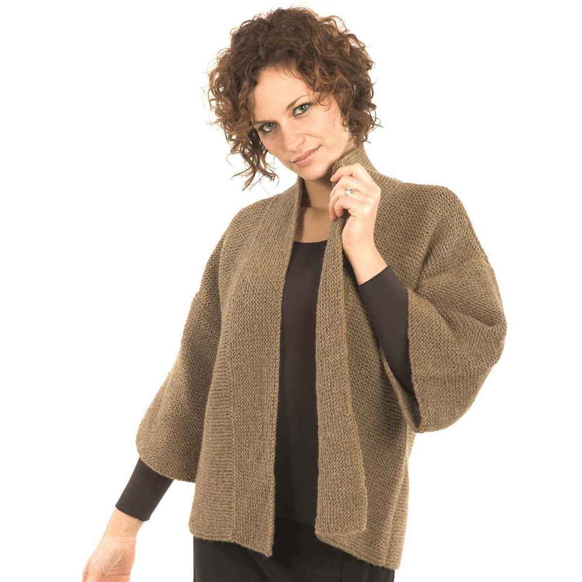 Plymouth Yarn Basic Garter Stitch Kimono Knitting Pattern