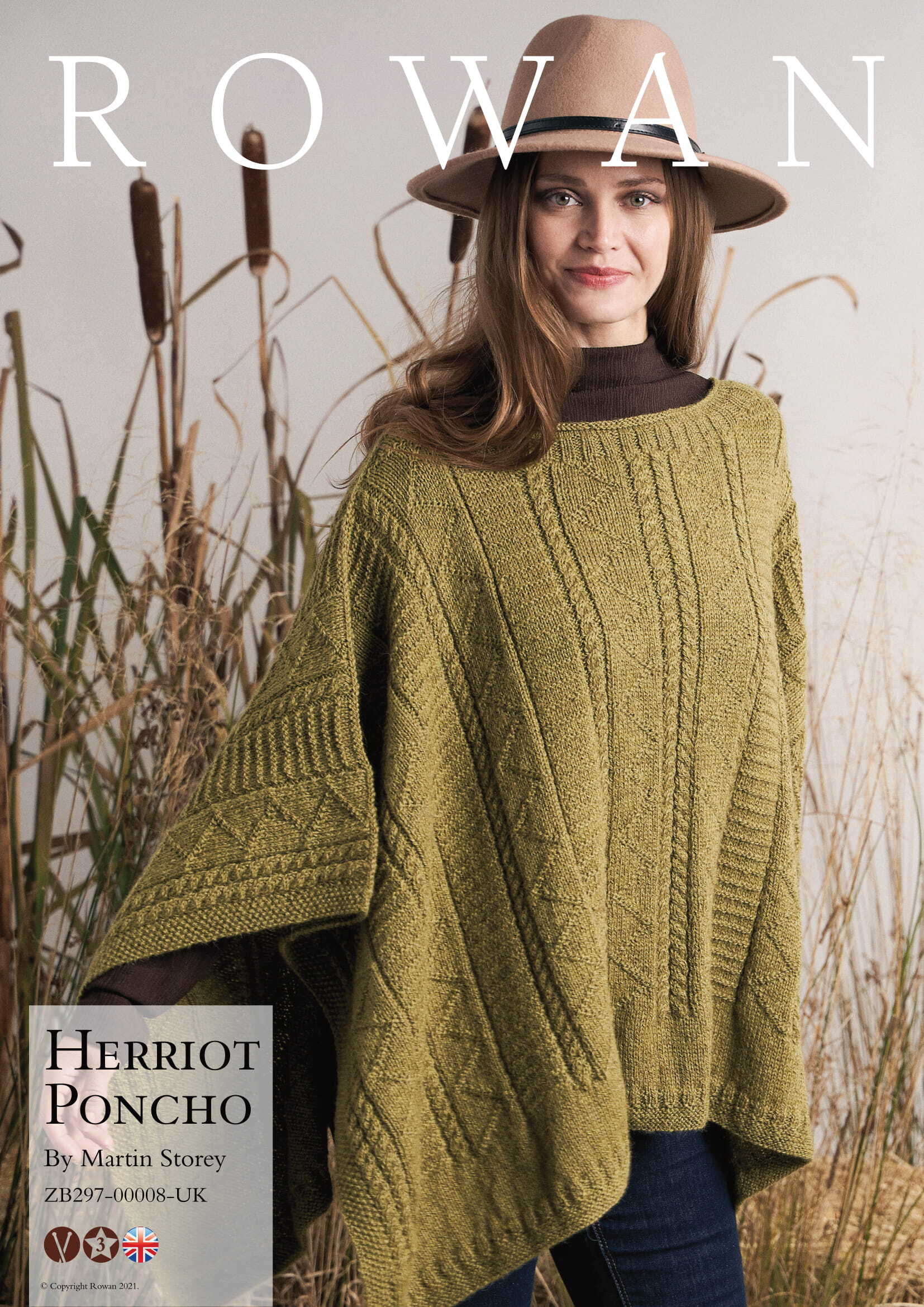 Rowan Herriot Poncho Cape Knitting Pattern