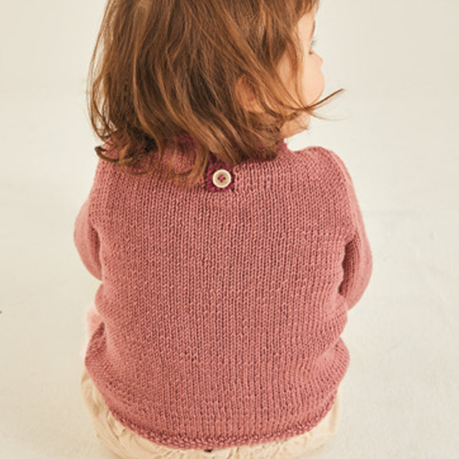Sirdar Baby Sweater with Monkey Motif and Toy Knitting