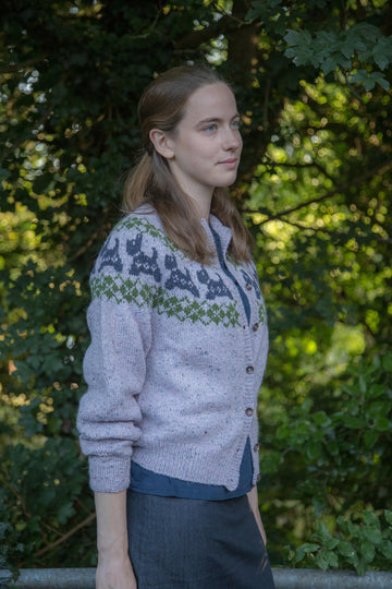 Fairisle Scottie Yoke Cardigan