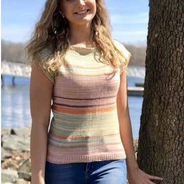 Plymouth Yarn Woman's Shell Jumper Knitting Pattern