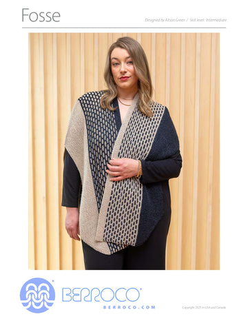 Fosse Shawl Wrap Knitting Pattern
