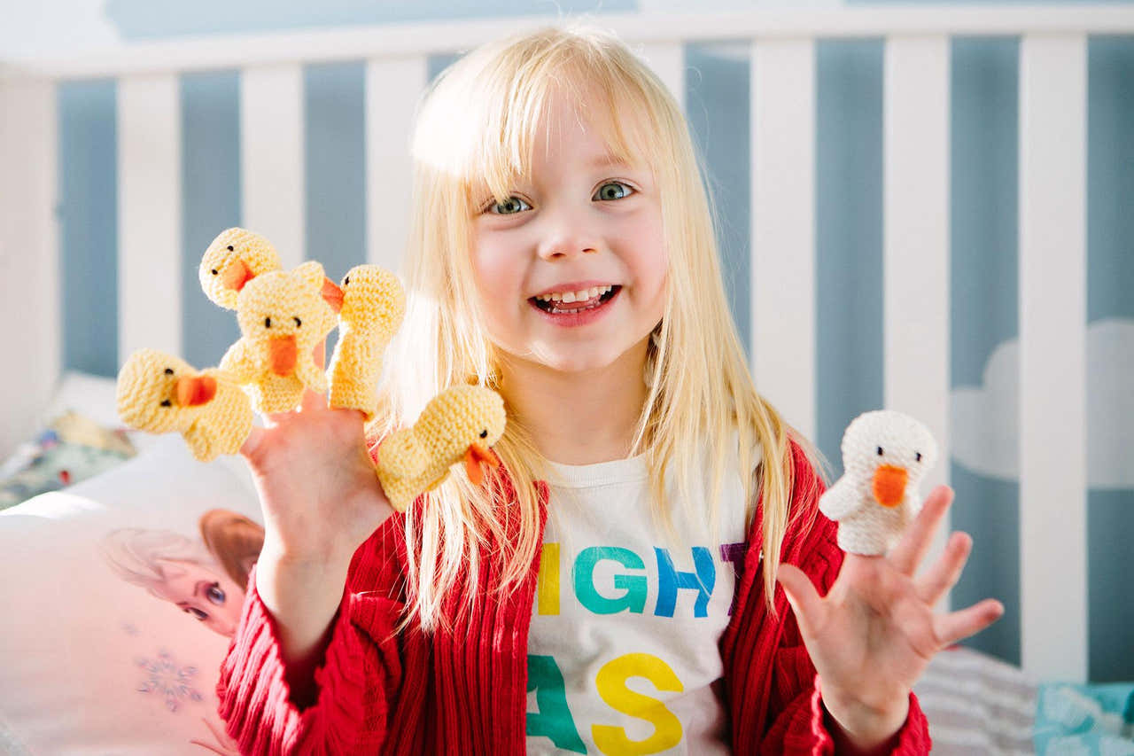 5 Little Ducks Finger Puppets