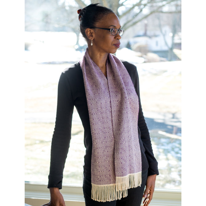 Valley Yarns #134 Purple Rain Scarf