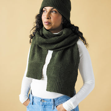 Thicket Hat and Scarf in Berroco Biella