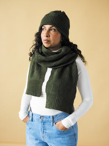 Thicket Hat and Scarf in Berroco Biella