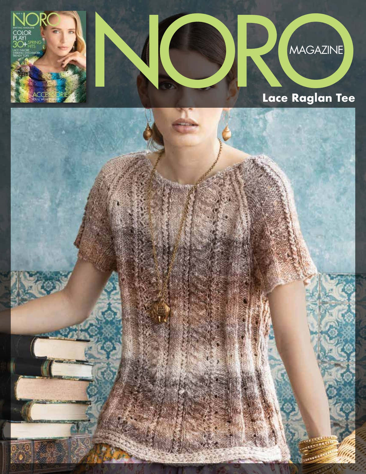 Noro Lace Raglan Tee Jumper Knitting Pattern