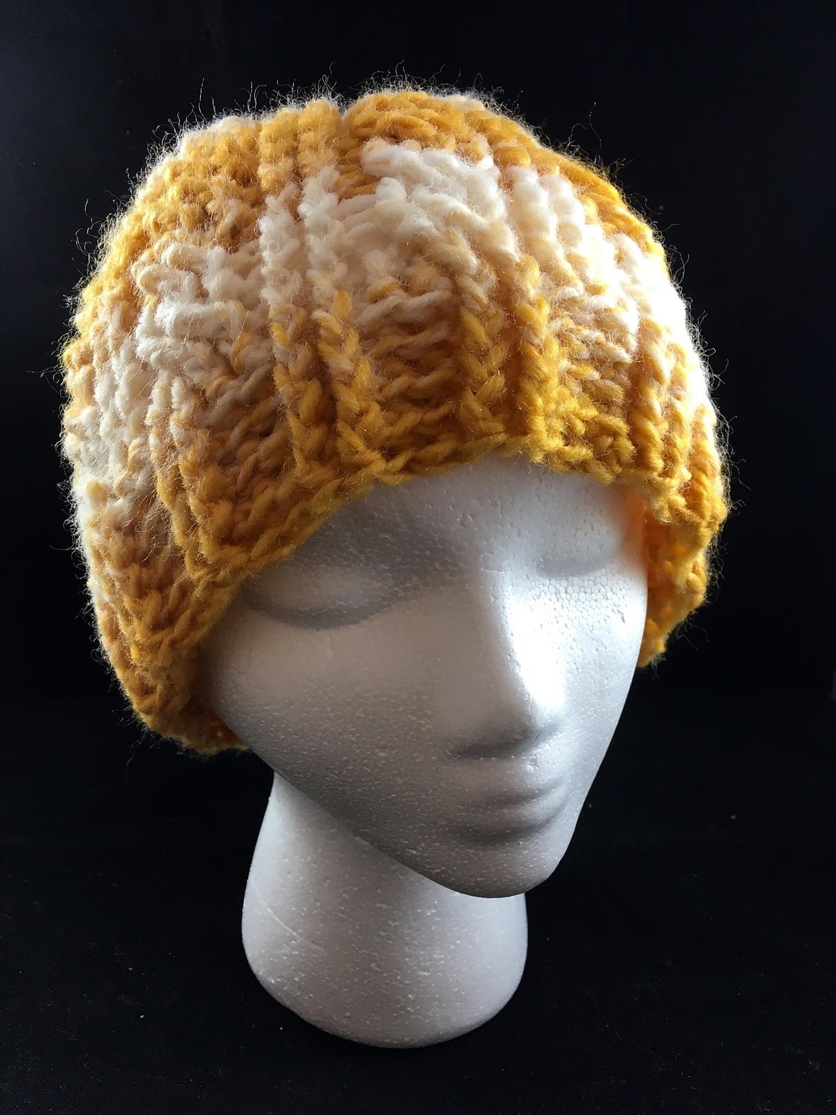 Cabled Messy Bun/Ponytail Hat