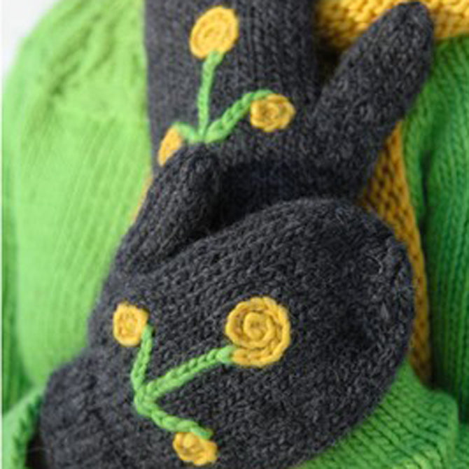 Valley Yarns Sprig Scarf & Mittens Knitting Pattern