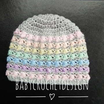 Rainbow Bobble Hat