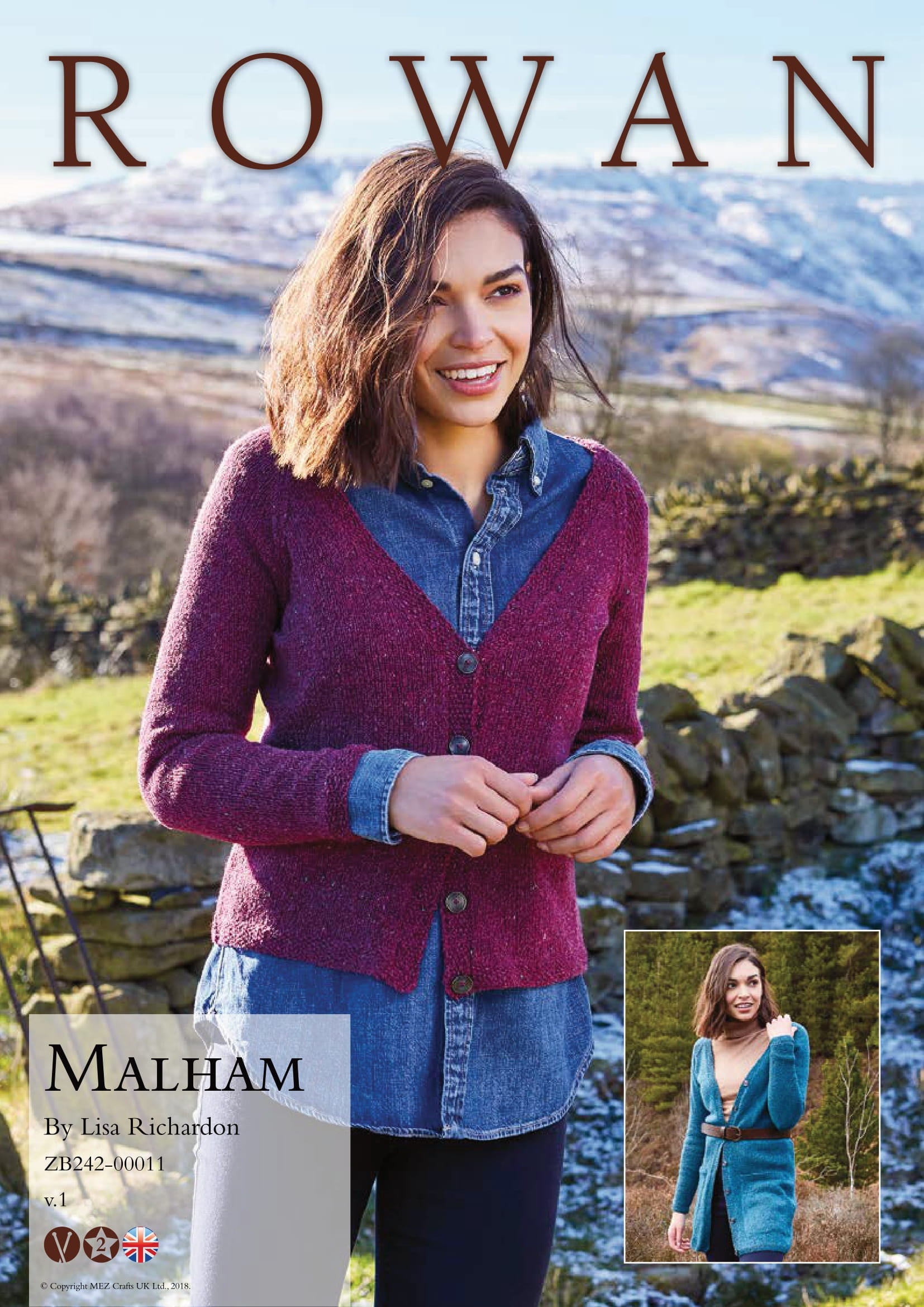 Rowan Malham Cardigan Knitting Pattern