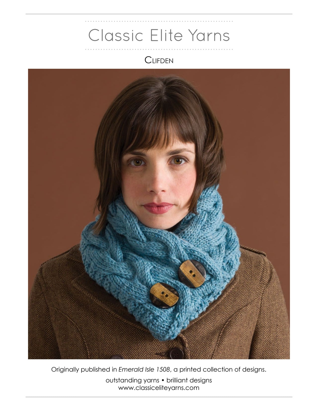 Classic Elite Yarns Clifden Cowl Knitting Pattern