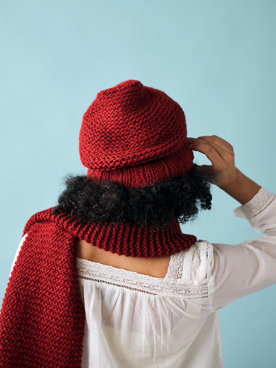Sandbanks Hat and Scarf in Berroco Nuvola