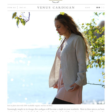 Swans Island Venus Cardi Cardigan Knitting Pattern