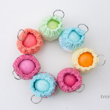 Knit EOS Lip Balm Holder / Key Chain