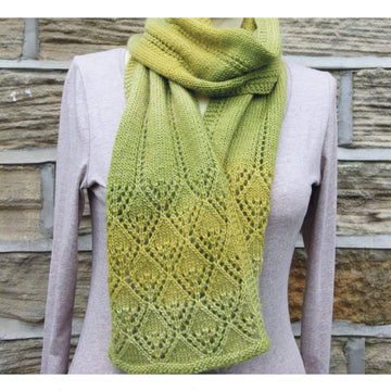 Rowan Smiling Diamonds Lace Scarf Knitting Pattern